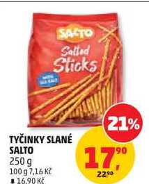 TYČINKY SLANÉ SALTO, 250 g