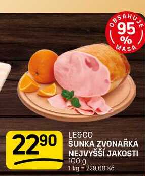 ŠUNKA ZVONAŘKA NEJVYŠŠÍ JAKOSTI 100 g