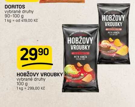 HOBŽOVY VROUBKY vybrané druhy 100 g