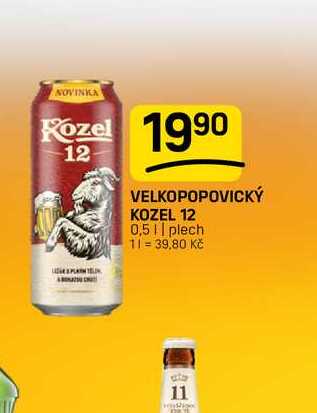 VELKOPOPOVICKÝ KOZEL 12 0,5 || plech