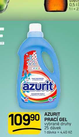 AZURIT PRACÍ GEL vybrané druhy 25 dávek