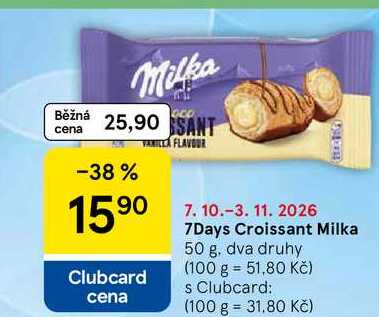 7Days Croissant Milka, 50 g