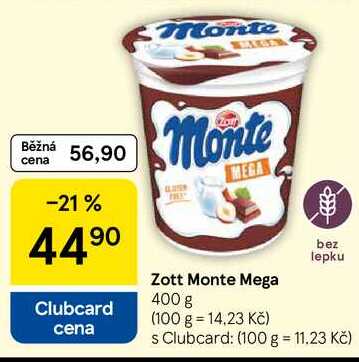 Zott Monte Mega, 400 g 