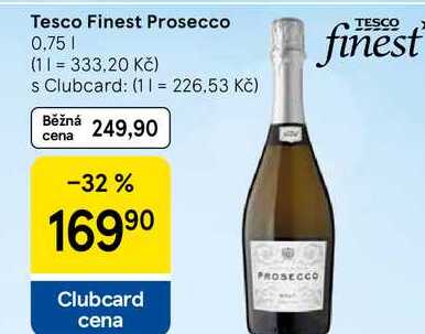 Tesco Finest Prosecco, 0.75 l