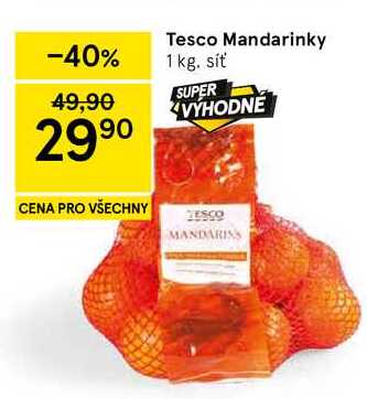 Tesco Mandarinky, 1 kg 