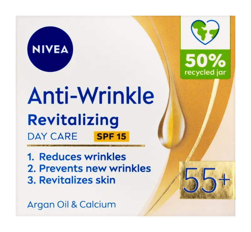 NIVEA Obnovující denní krém proti vráskám 55+ SPF 15, 50 ml