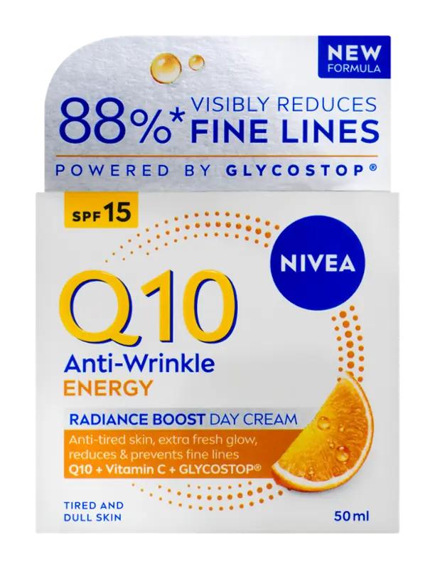 NIVEA Energizující denní krém proti vráskám Q10 Energy SPF 15, 50 ml