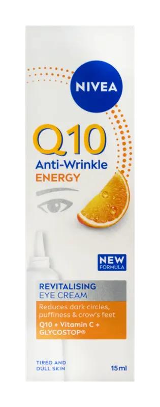 NIVEA Oční krém proti vráskám Q10 Energy, 15 ml