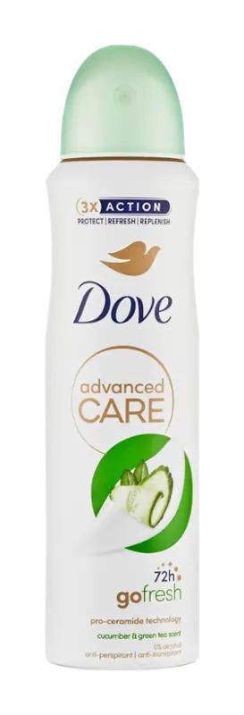 Dove Antiperspirant sprej pro ženy Advanced Okurka & Čaj, 150 ml