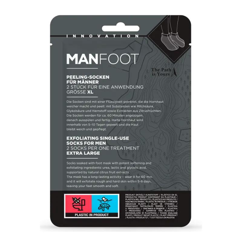 She Laboratories Exfoliační maska na nohy pro muže ManFoot, 1 ks