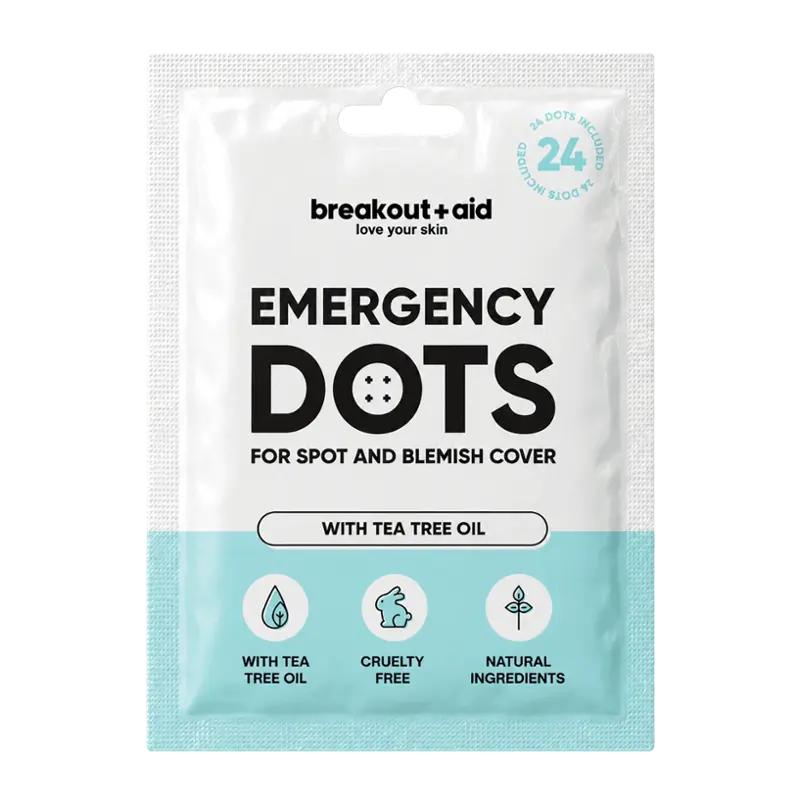 Breakout+aid Náplasti na akné s tea tree, 24 ks