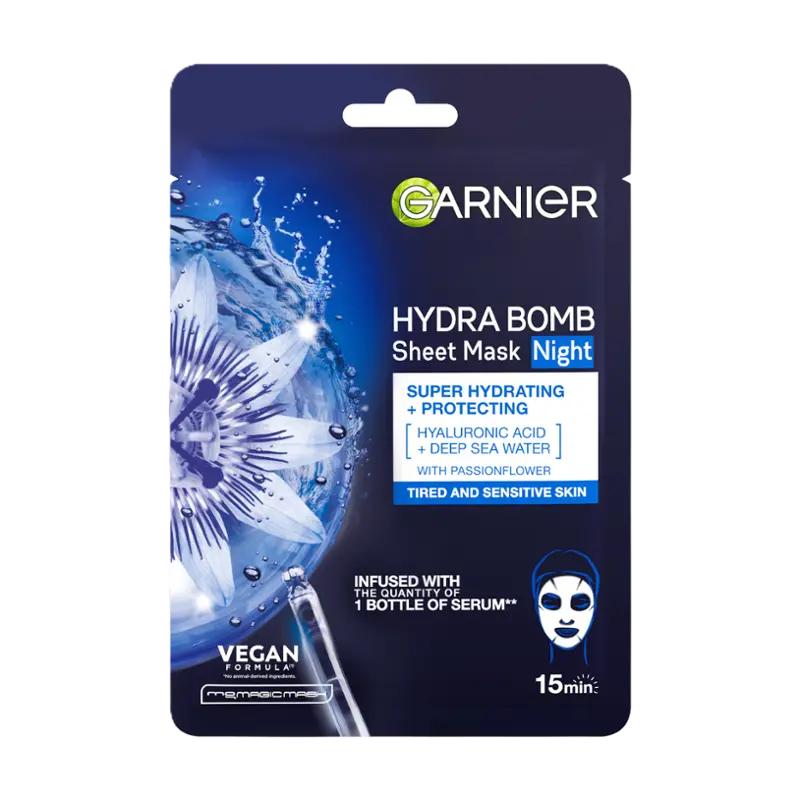 Garnier Hydratační textilní maska noční Moisture Bomb, 1 ks