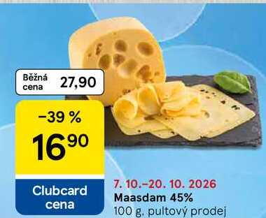 Maasdam 45%, 100 g