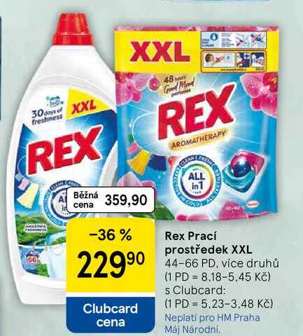 Rex Prací prostředek XXL, 44-66 PD, více druhů