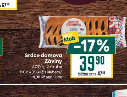 Srdce domova Záviny 400 g