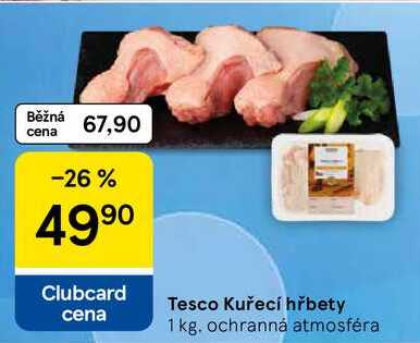 Tesco Kuřecí hřbety, 1 kg