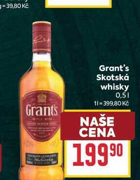 Grant's Skotská whisky 0,5l