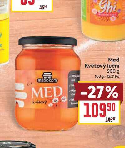 Med Květový luční 900 g