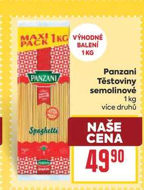 Panzani Těstoviny semolinové 1 kg