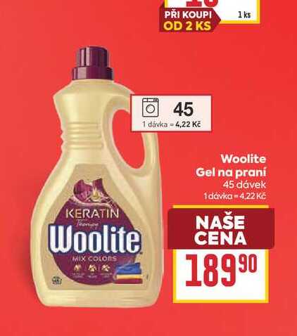 Woolite Gel na praní 45 dávek