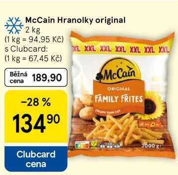 McCain Hranolky original, 2 kg