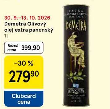 Demetra Olivový olej extra panenský, 1 l