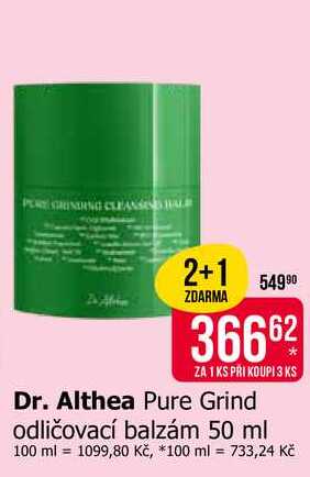 Dr. Althea Pure Grind odličovací balzám 50 ml