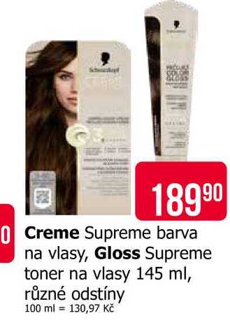 Gloss Supreme toner na vlasy 145 ml