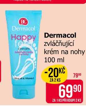 Dermacol Cream zvláčňující krém na nohy 100 ml