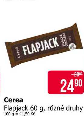 Cerea Flapjack 60 g, různé druhy