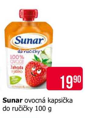 Sunar ovocná kapsička do ručičky 100 g 