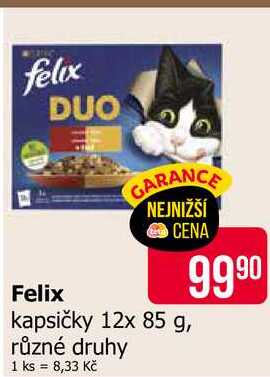Felix kapsičky 12x 85 g, různé druhy