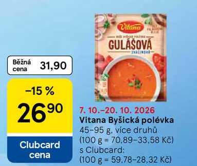 Vitana Byšická polévka, 45-95 g
