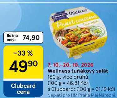 Wellness tuňákový salát, 160 g   