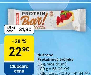 Nutrend Proteinová tyčinka, 55 g, více druhů