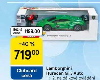 Lamborghini Huracan GT3 Auto, 1:12, na dálkové ovládání 