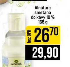 Alnatura smetana do kávy 10% 165 g 