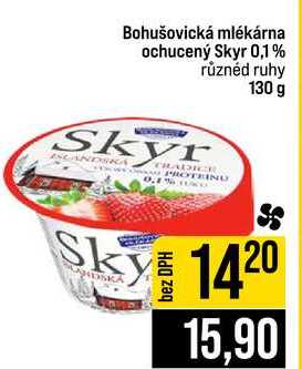 Bohušovická mlékárna ochucený Skyr 0,1% různéd ruhy 130 g