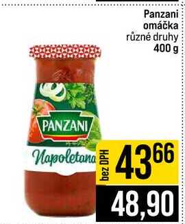 Panzani omáčka různé druhy 400 g