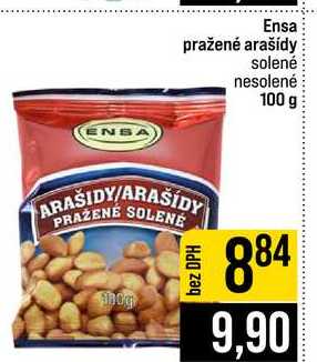Ensa pražené arašídy solené nesolené 100 g