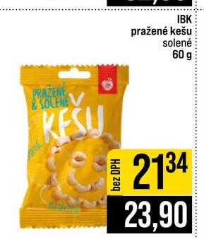 IBK pražené kešu solené 60 g