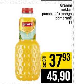 Granini nektar pomeranč+mango pomeranč 1l