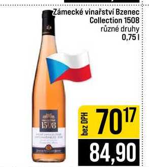 Zámecké vinařství Bzenec Collection 1508 různé druhy 0,75l
