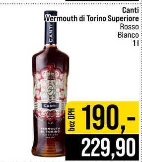 Canti Vermouth di Torino Superiore Rosso Bianco 1l