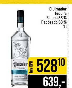 El Jimador Tequila Blanco 38% Reposado 38% 1l