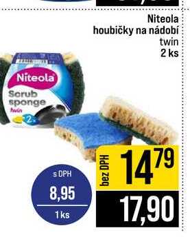Niteola houbičky na nádobí twin 2 ks 