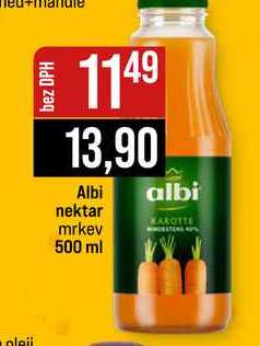 Albi nektar mrkev 500 ml