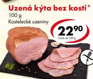 Uzená kýta bez kosti, 100 g