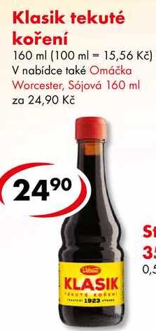 Klasik tekuté koření, 160 ml 