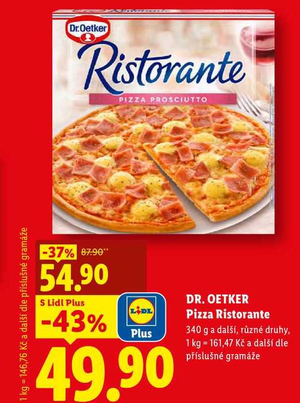 DR. OETKER Pizza Ristorante, 340 g a další,